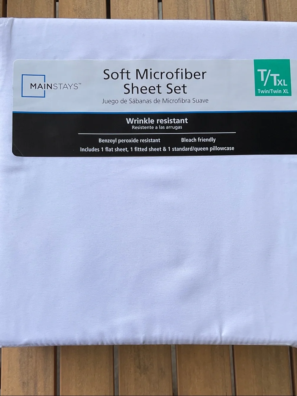 Mainstays White Soft Microfiber Sheet Set - Twin/Twin XL NWT